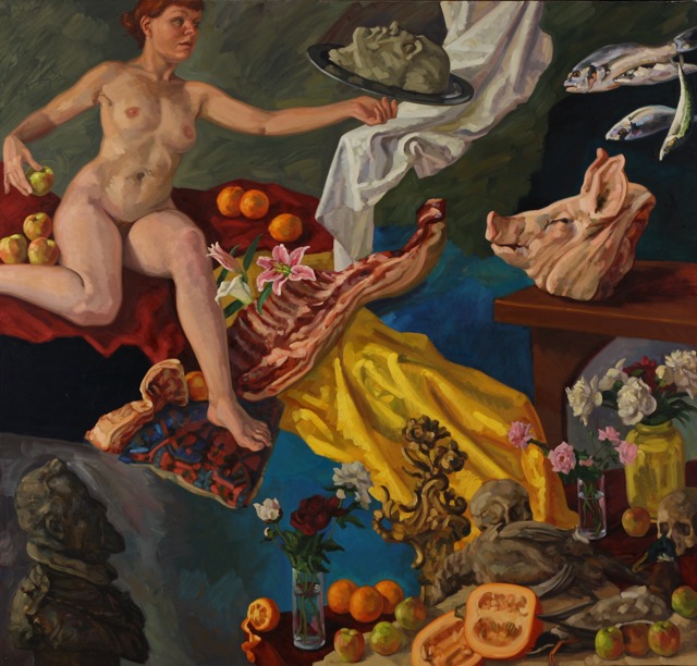 The Hospitality of the Wondrous Head; oil on canvas, 200 x 215 cm, 2012
