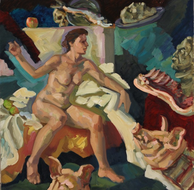 Sibyl; oil on canvas, 90 x 90 cm, 2012