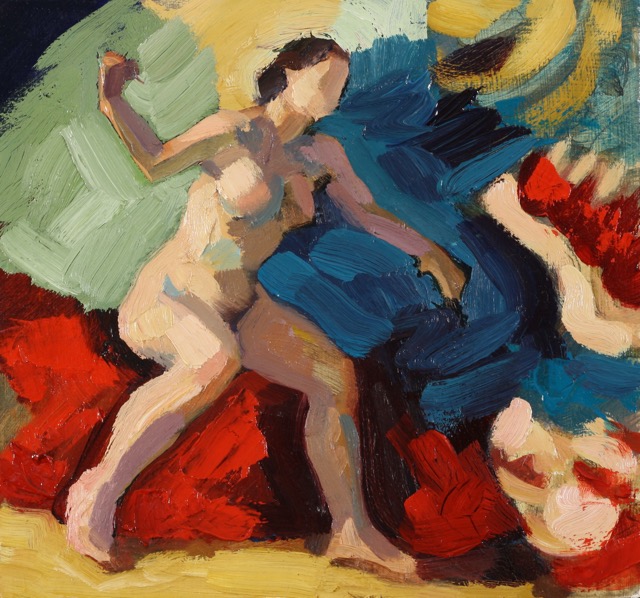 Sibyl; oil on board, 23 x 25 cm, 2012