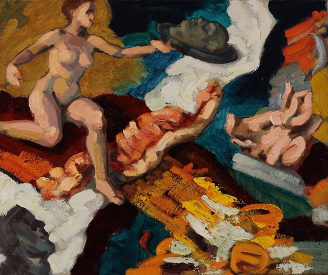 The Hospitality of the Wondrous Head; oil on canvas, 50 x 60 cm, 2010