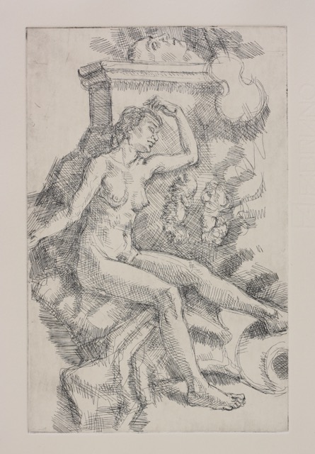Thracian Women; etching, 25 x 16 cm, 2014