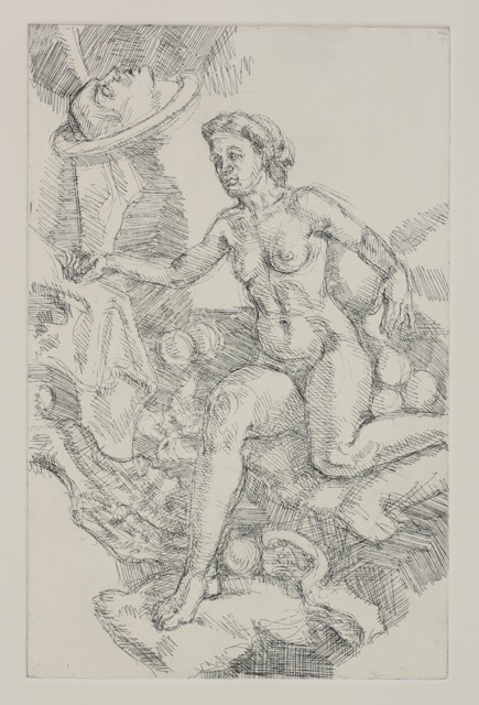 Wondrous Head; etching, 25 x 16 cm, 2014