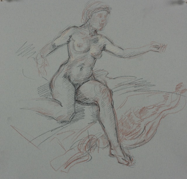 untitled; chalk on paper, 33 x 35 cm, 2012