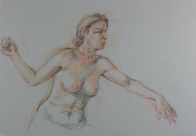 Siblyl; chalk on paper, 70 x 100 cm, 2012