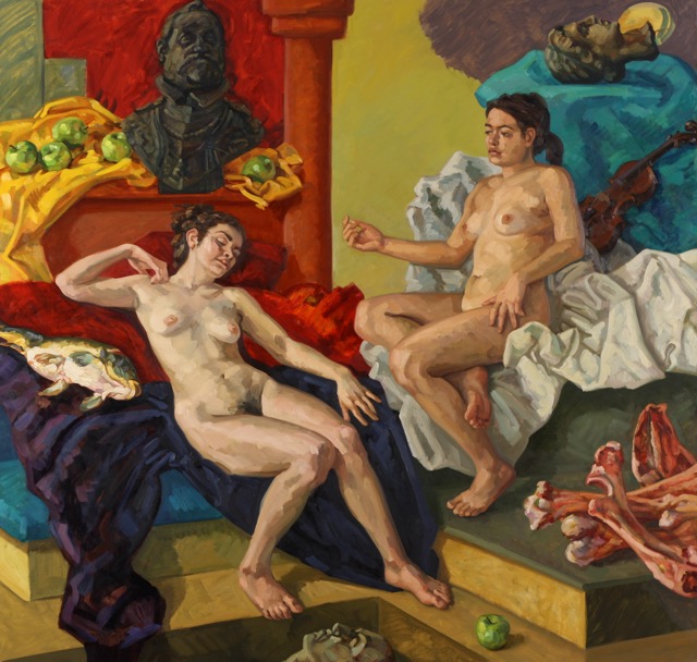Elektra I; oil on canvas, 200 x 200 cm, 2014