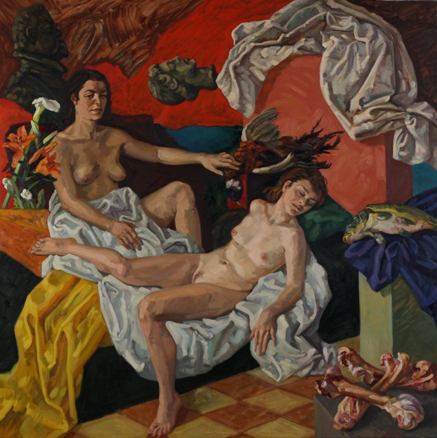 Elektra II; oil on canvas, 200 x 215 cm, 2014