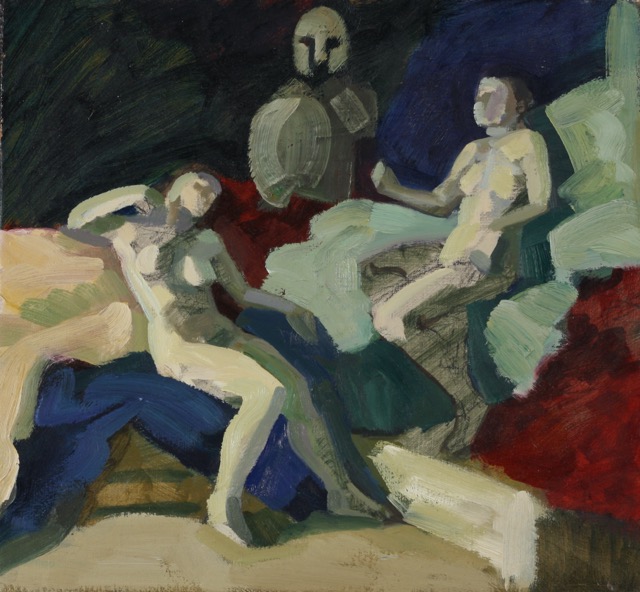 Elektra; oil on board, 33 x 35 cm, 2014