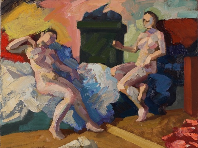Elektra; oil on canvas, 32 x 42 cm, 2014