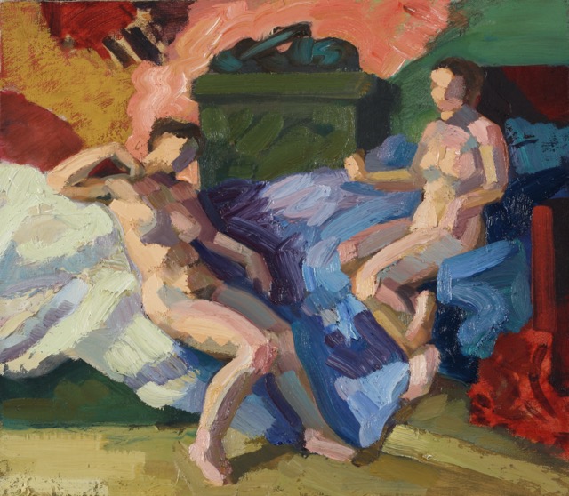 Elektra; oil on canvas, 35 x 40 cm, 2014