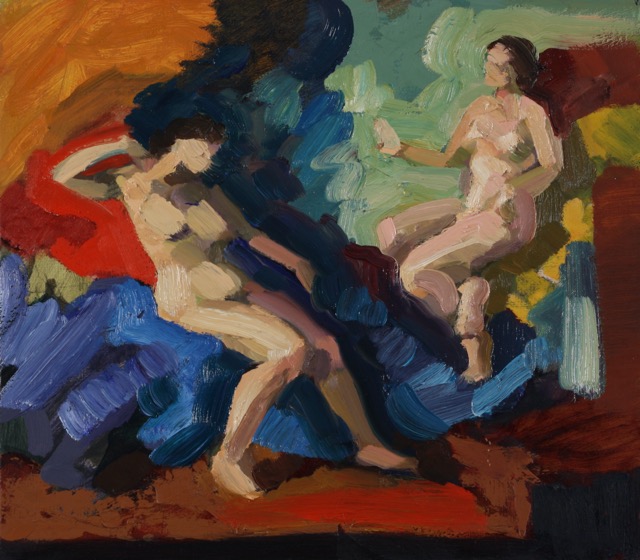 Elektra; oil on board, 33 x 37 cm, 2014