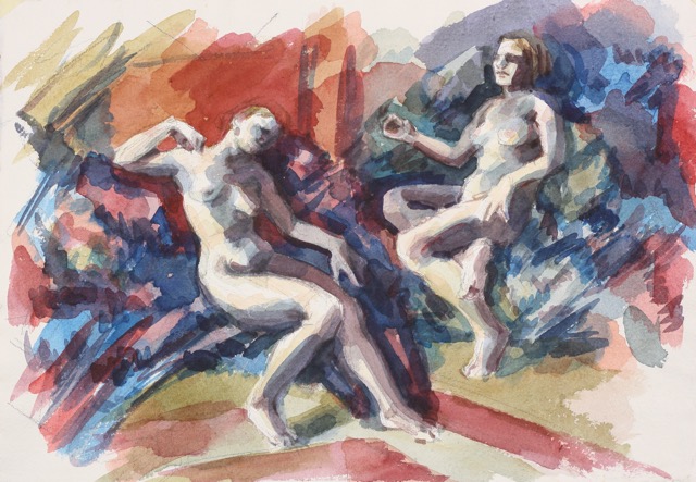Elektra; watercolor, 30 x 42 cm, 2019