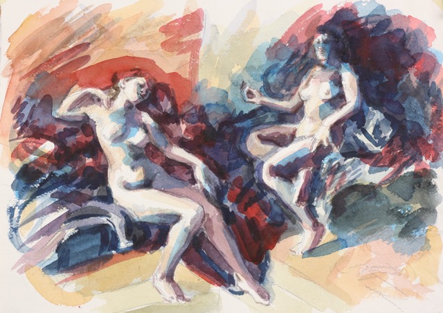 Elektra; watercolor, 30 x 42 cm, 2019