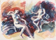 Elektra; watercolor, 30 x 42 cm, 2019