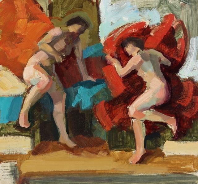 untitled; oil on board, 23 x 25 cm, 2017