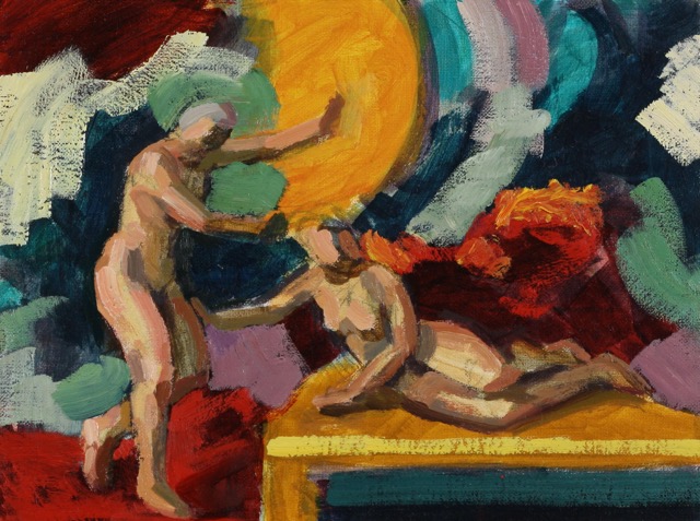 untitled; oil on canvas board, 18 x 24 cm, 2017