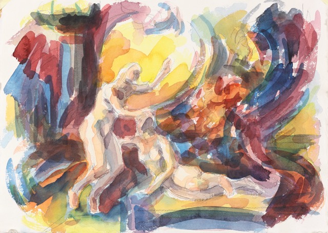 untitled; watercolor, 30 x 42 cm, 2018
