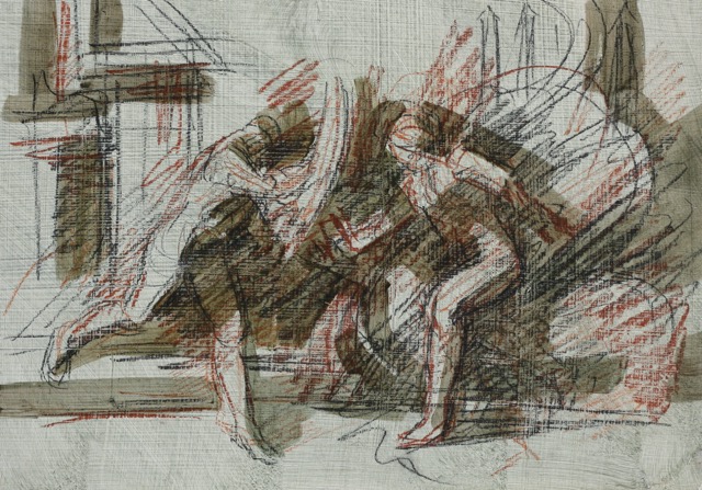untitled; chalk and oil on cardboard, 25 x 35 cm, 2019.jpeg