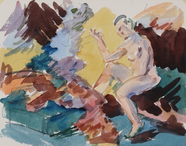 Ariadne; watercolor, 25 x 33 cm, 2010